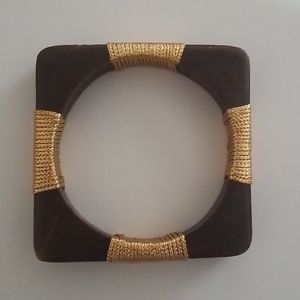 Square Wooden Bangle
